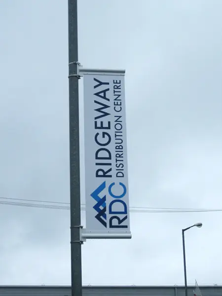 Lamp post banner