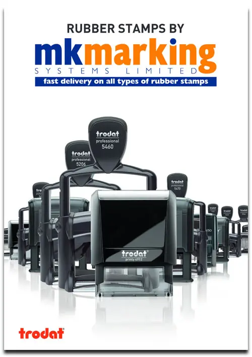 Rubber stamp brochure front cover