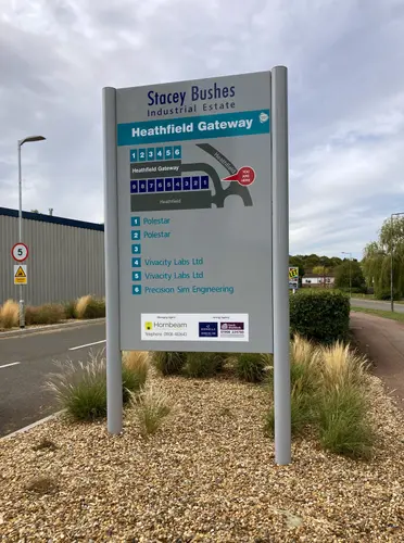 Business park free standing exterior sign