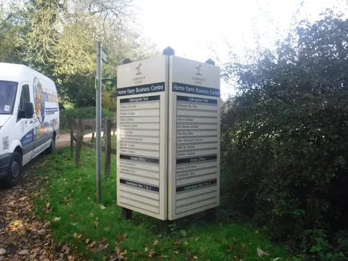 Industrial estate directory external sign