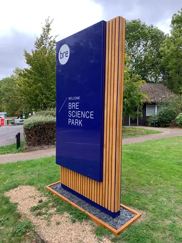 Exterior sign for NHS