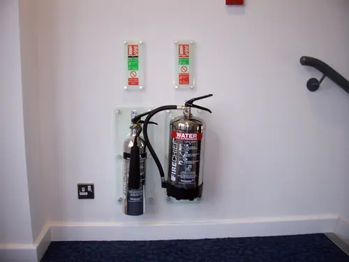 Fire extinguisher signs