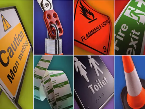 Various safety signs