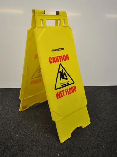 Caution wet floor signs