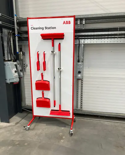 Large coloured pin notice boards