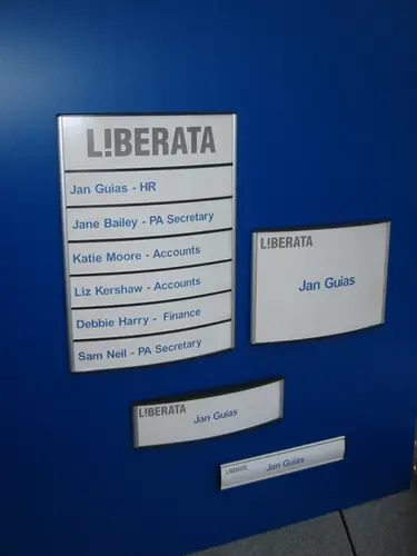 Multi department names plates, branded