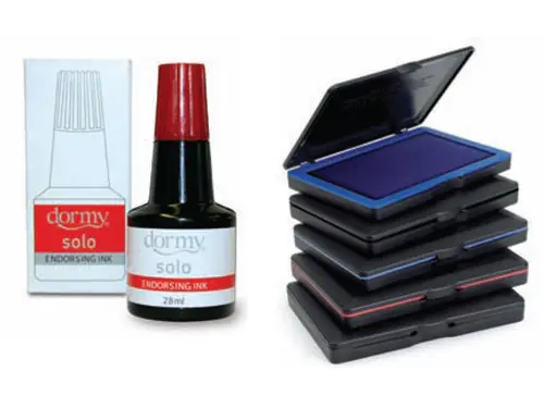 Ink plate and refill endorsing ink