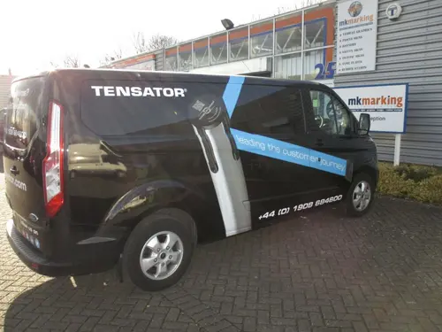 Large print on black van for Tensator