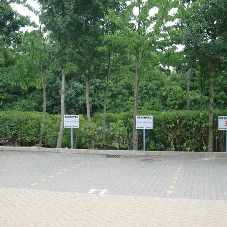 Reserved parking bay signs