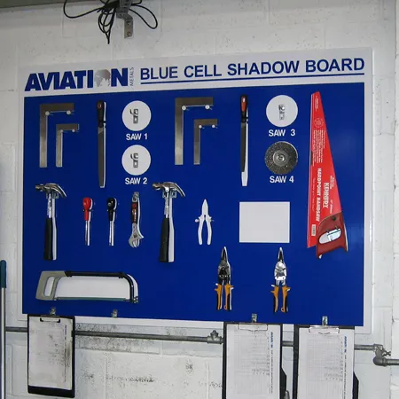 Notice board for organising tools