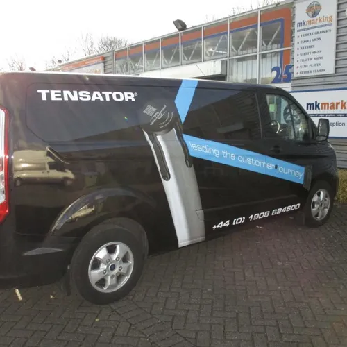 Large print on black van for Tensator
